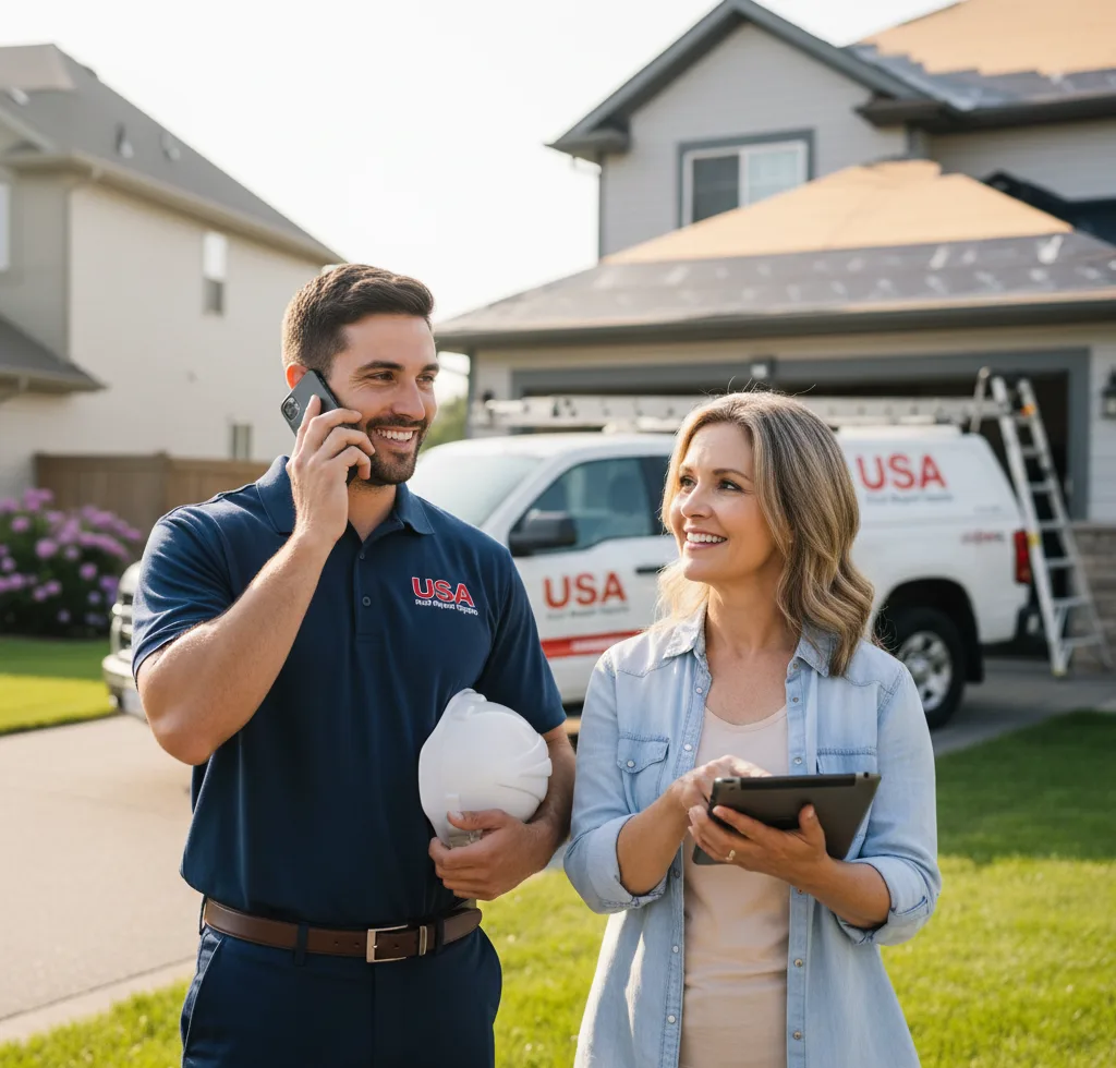 USA Roof Repair Experts customer support in Shirley